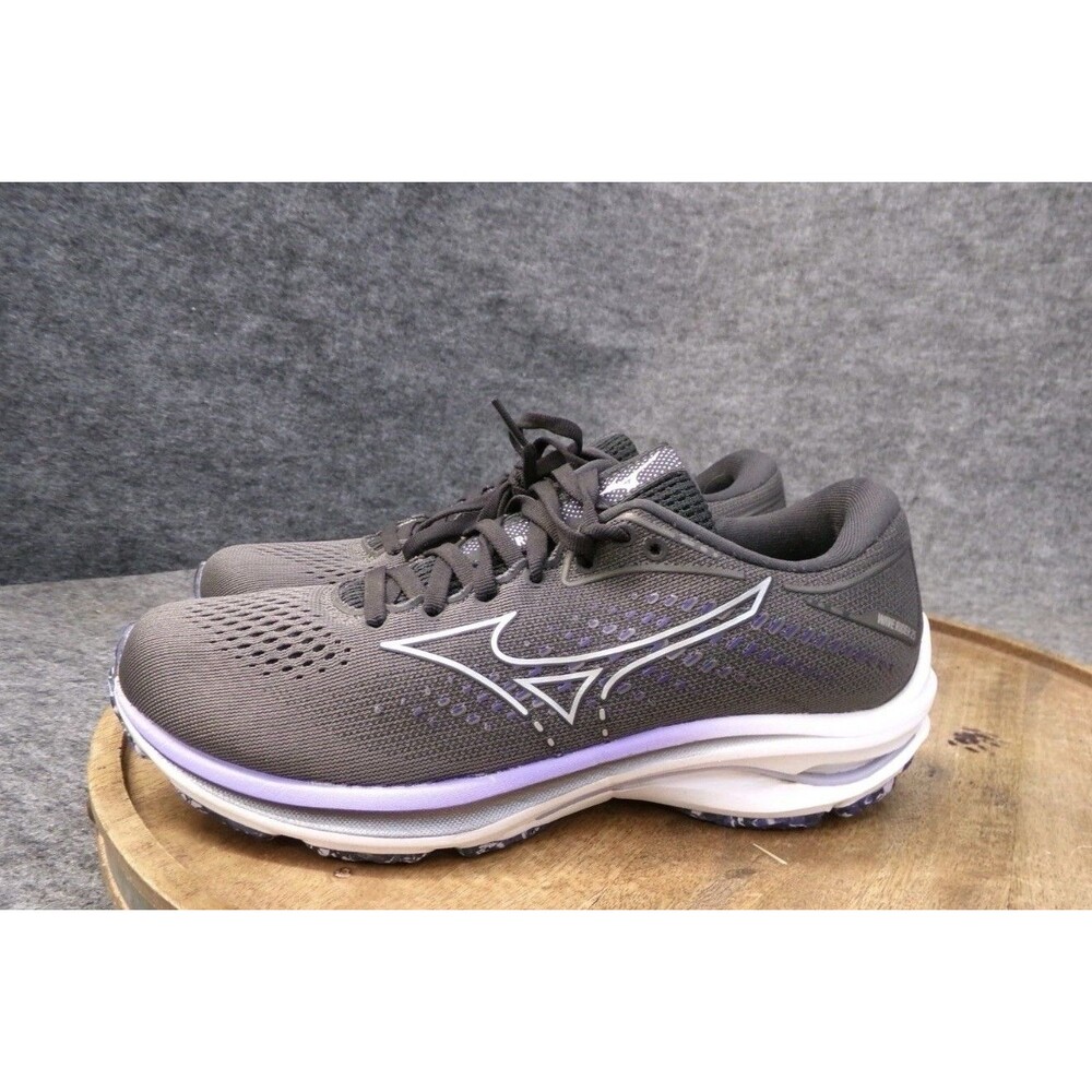 Mizuno Wave Rider 25 Gray Purple Running Shoes Sneakers Women's US Size 8